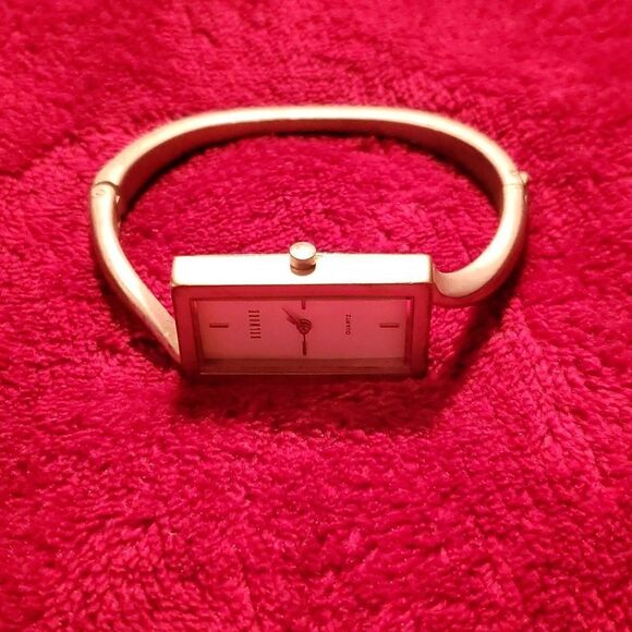 Belmore Ladies Bangle Watch Rectangular Case Silvertone - Picture 3 of 8